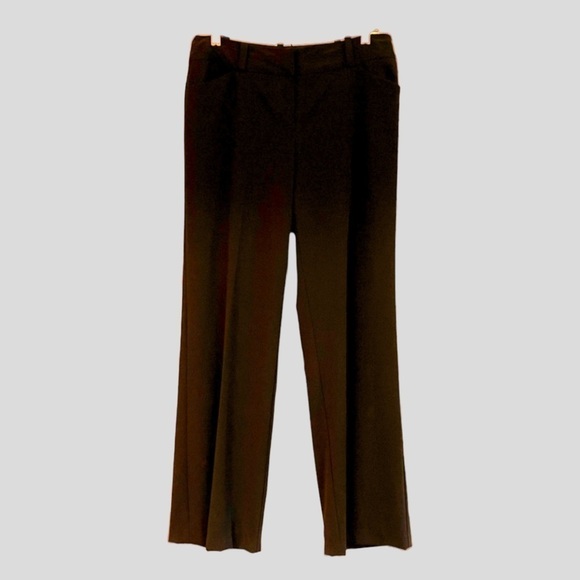 NINE & CO. by NINE WEST, BLACK DRESS PANTS. WIDE LEG. FRONT POCKETS. SIZE 8. - Picture 1 of 5